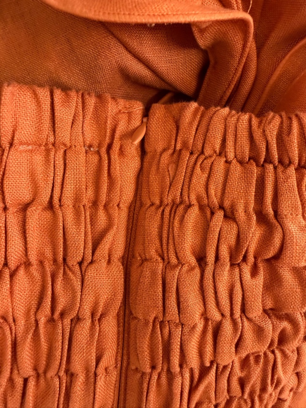FARM Rio | Orange Flower Euroflax™ Premium 100% Linen Mini Dress | M - Picture 9 of 13